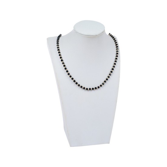 שרשרת זהב צהוב 14K כדורים יוניסקס