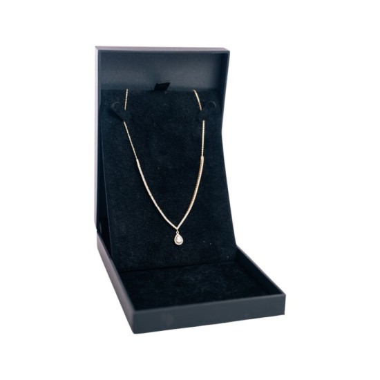 שרשרת זהב 14k  משובצת אבני זרקוניה 